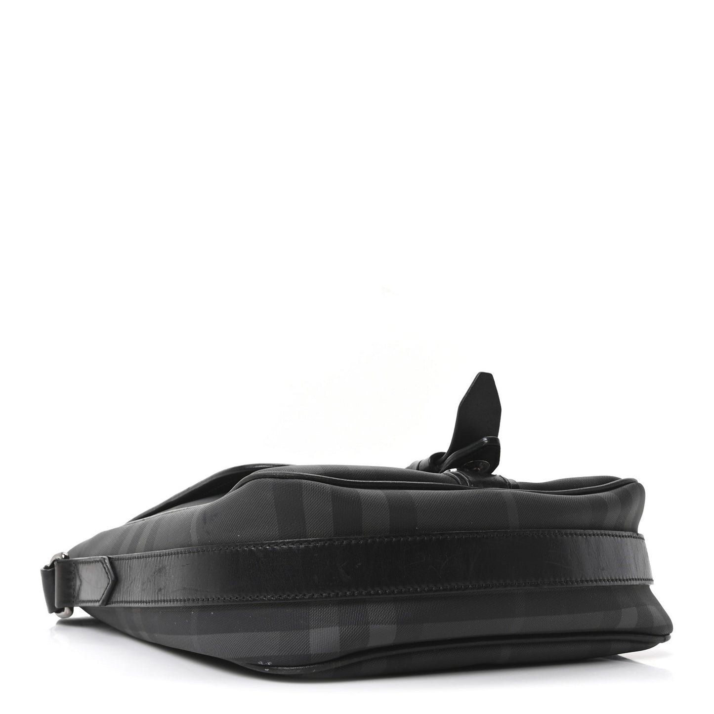Smoked Check Vaughan Crossbody Bag Black