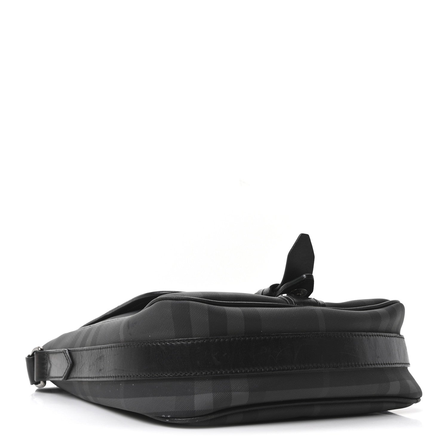 Burberry Smoked Check Vaughan Crossbody Bag Black 4 of 10