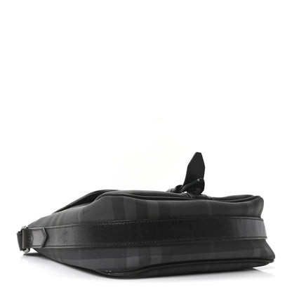 Burberry Smoked Check Vaughan Crossbody Bag Black 4 of 10