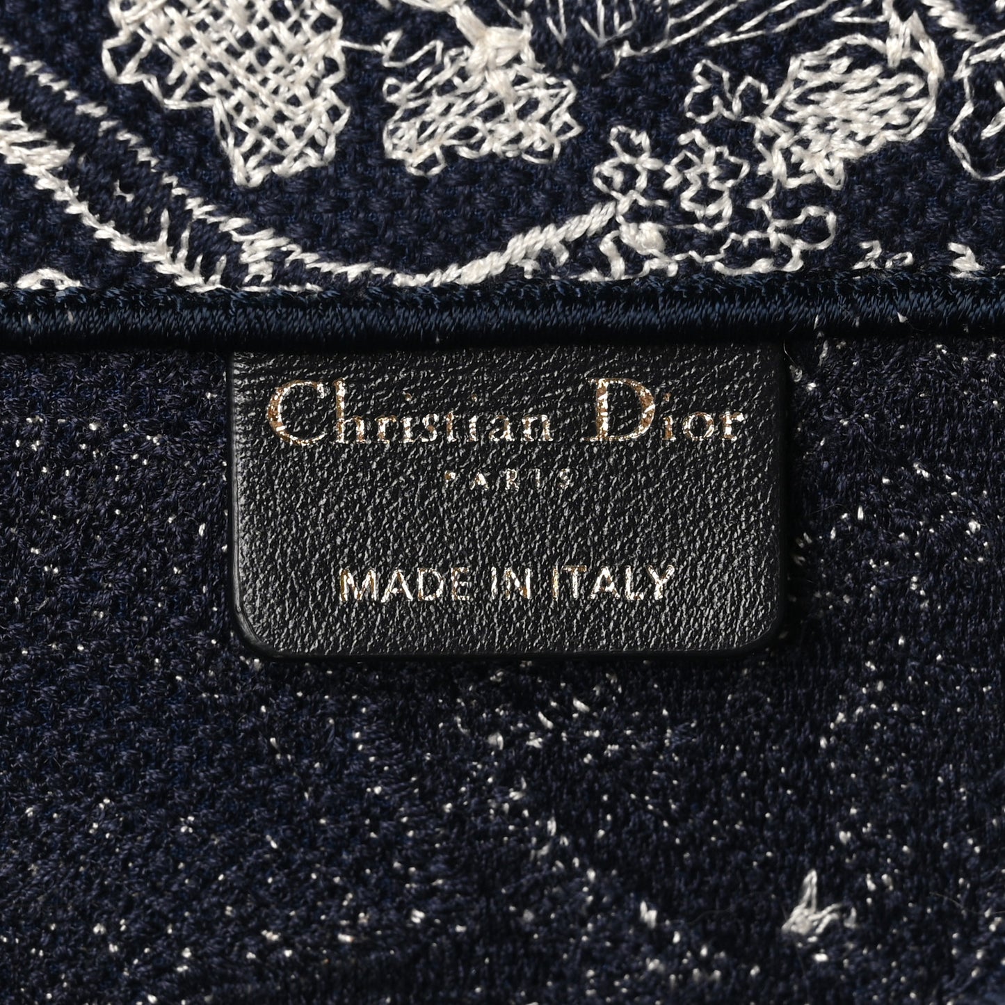 Canvas Embroidered Large Dioriviera Toile De Jouy Reverse Book Tote Blue