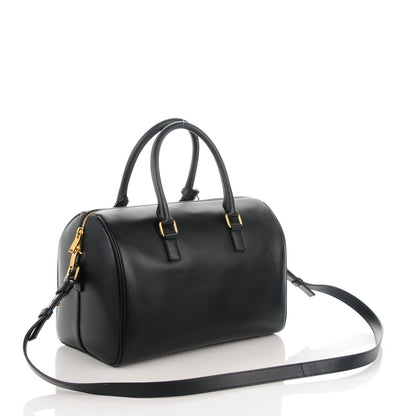 Saint Laurent Calfskin Classic Duffle 6 Blue 3 of 7