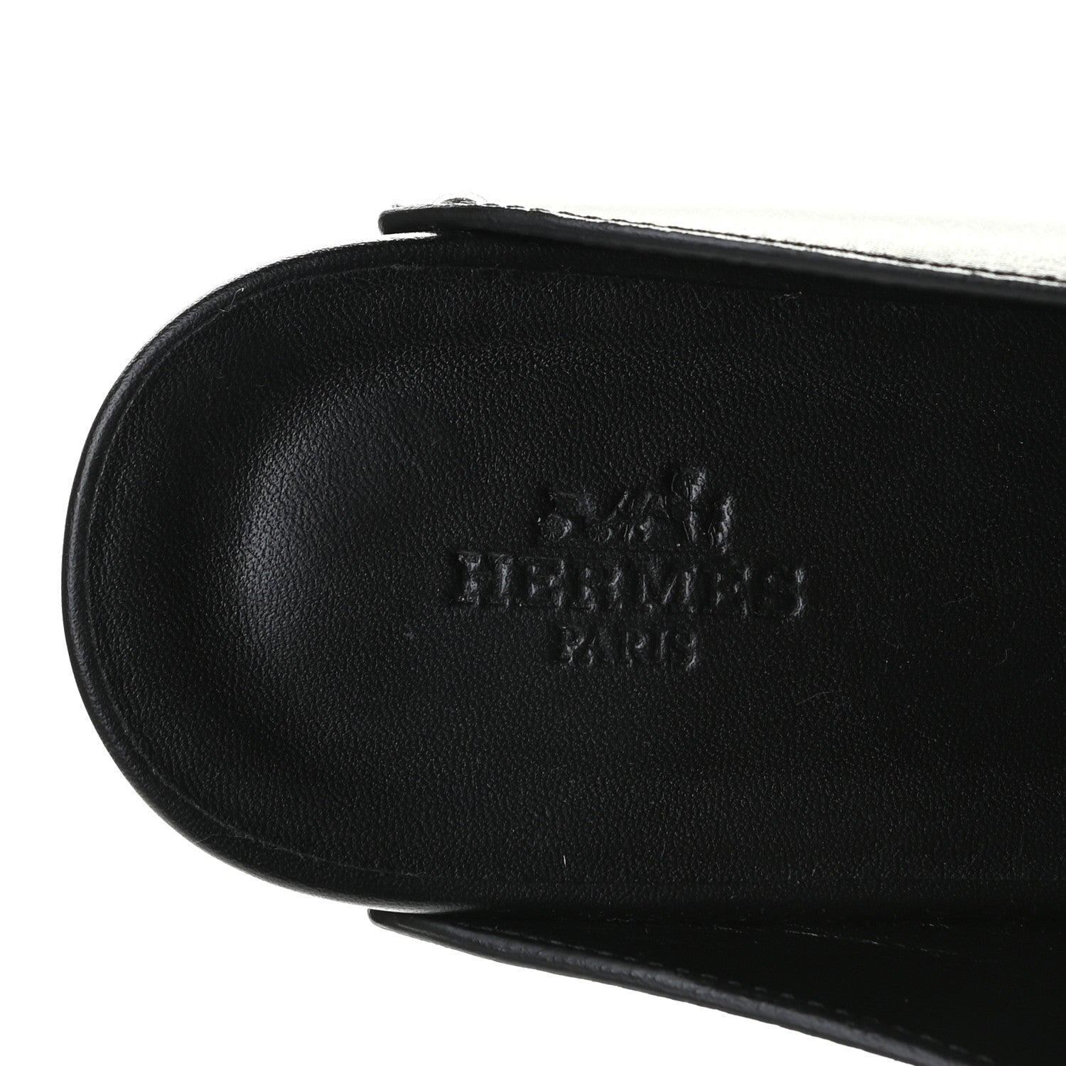Hermes Calfskin Calya Mules 38 Black 6 of 10