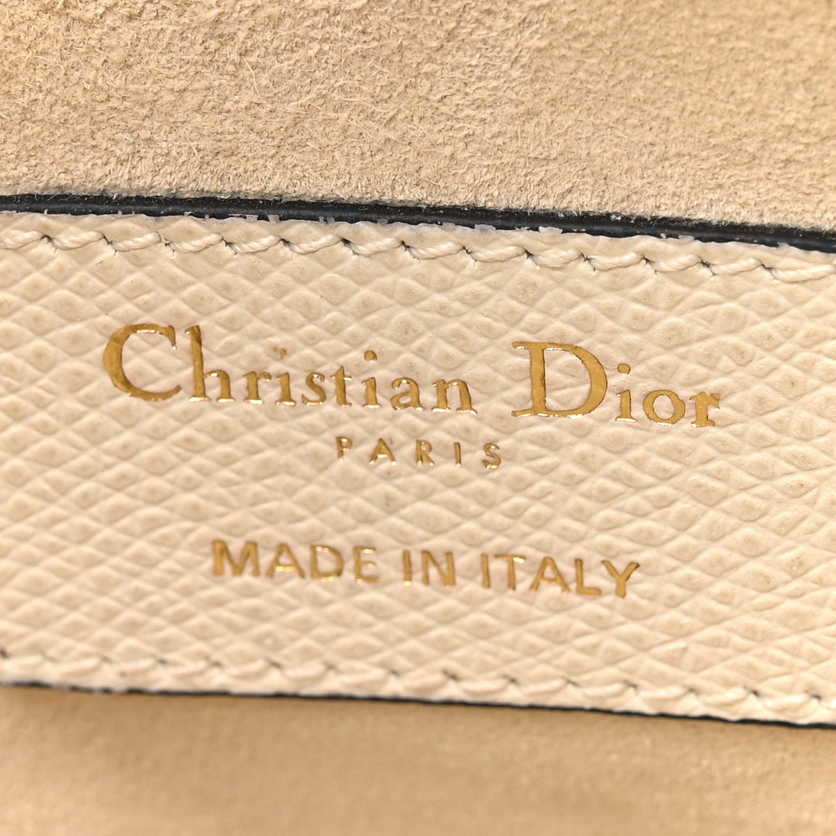 Christian Dior Grained Calfskin Mini Saddle Bag White 6 of 12