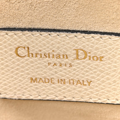 Christian Dior Grained Calfskin Mini Saddle Bag White 6 of 12