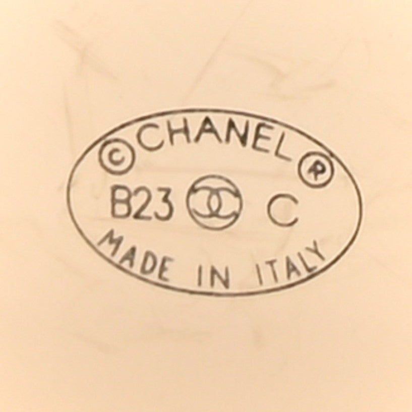 Chanel Enamel CC Brooch Gold Pink Black 3 of 4