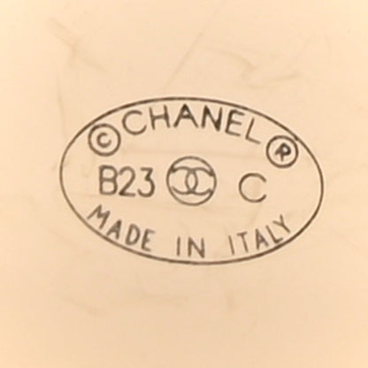 Chanel Enamel CC Brooch Gold Pink Black 3 of 4