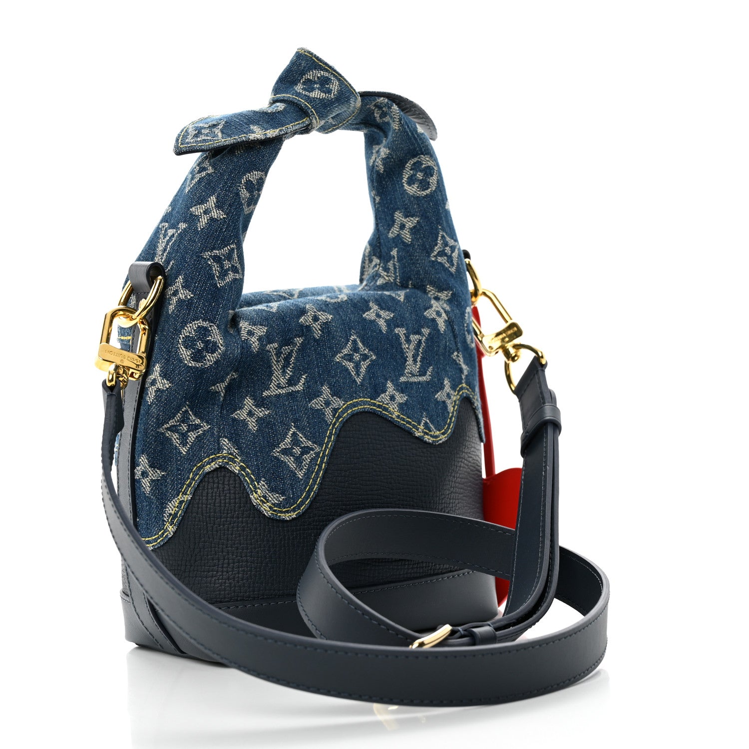 Louis Vuitton X NIGO Taurillon Monogram Denim Japanese Cruiser Blue 2 of 10