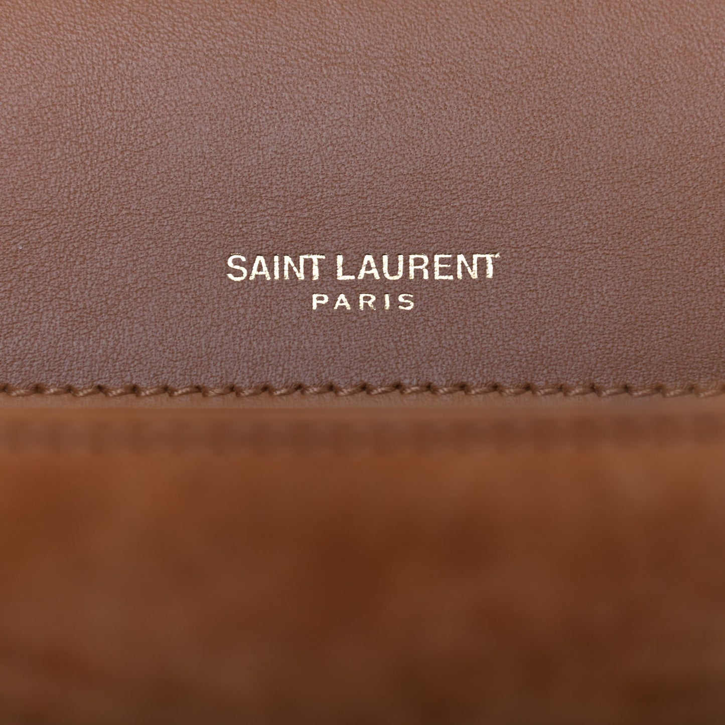 Suede Monogram Medium Niki Chain Satchel Cinnamon