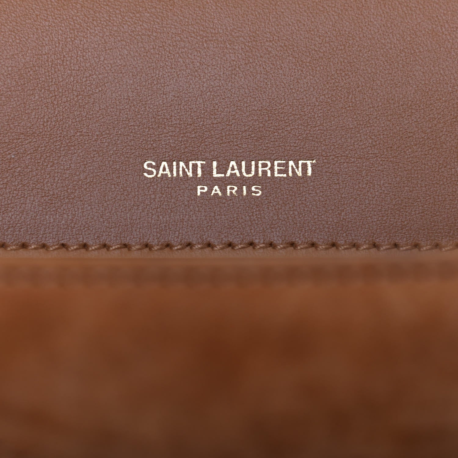 Saint Laurent Suede Monogram Medium Niki Chain Satchel Cinnamon 8 of 8