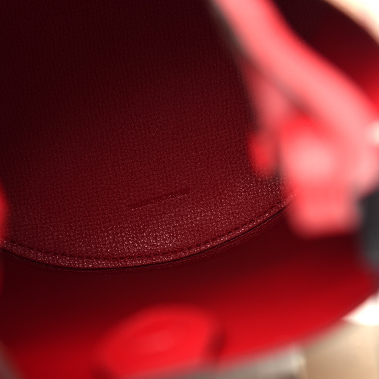 Burberry Haymarket Check Colours Small Lorne Bucket Crossbody Poppy Red 6 of 9