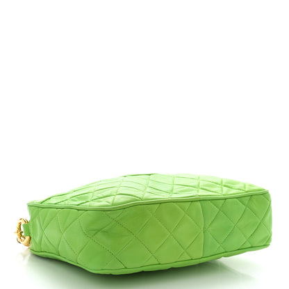 Chanel Lambskin Quilted Tassel Camera Case Green 4 of 14