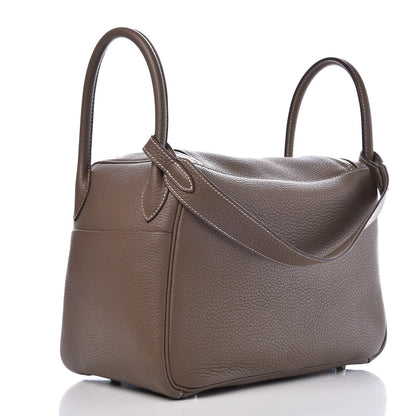 Hermes Taurillon Clemence Lindy 30 Etoupe 3 of 7