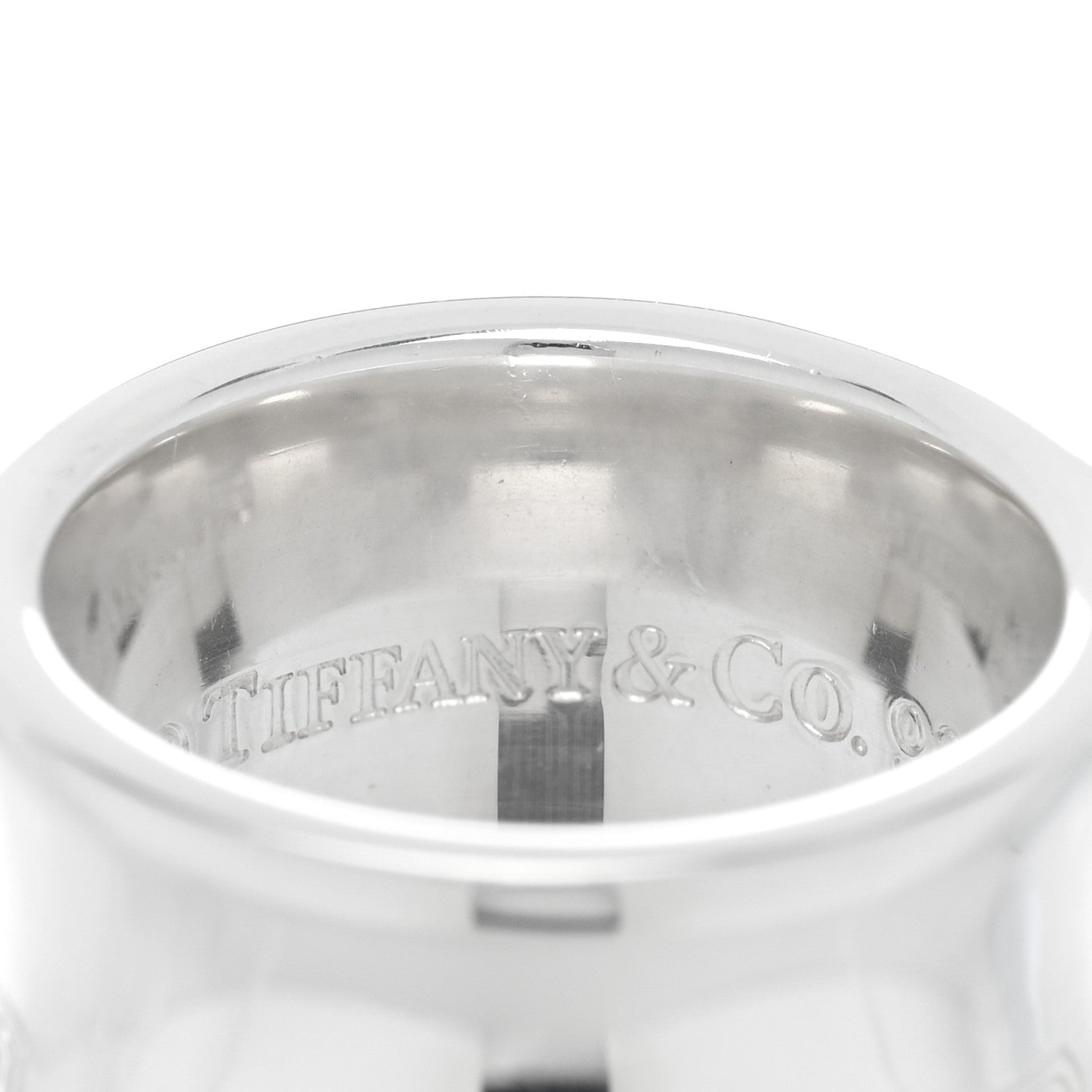 Tiffany Sterling Silver Wide 1837 Band Ring 48 4.5 3 of 3