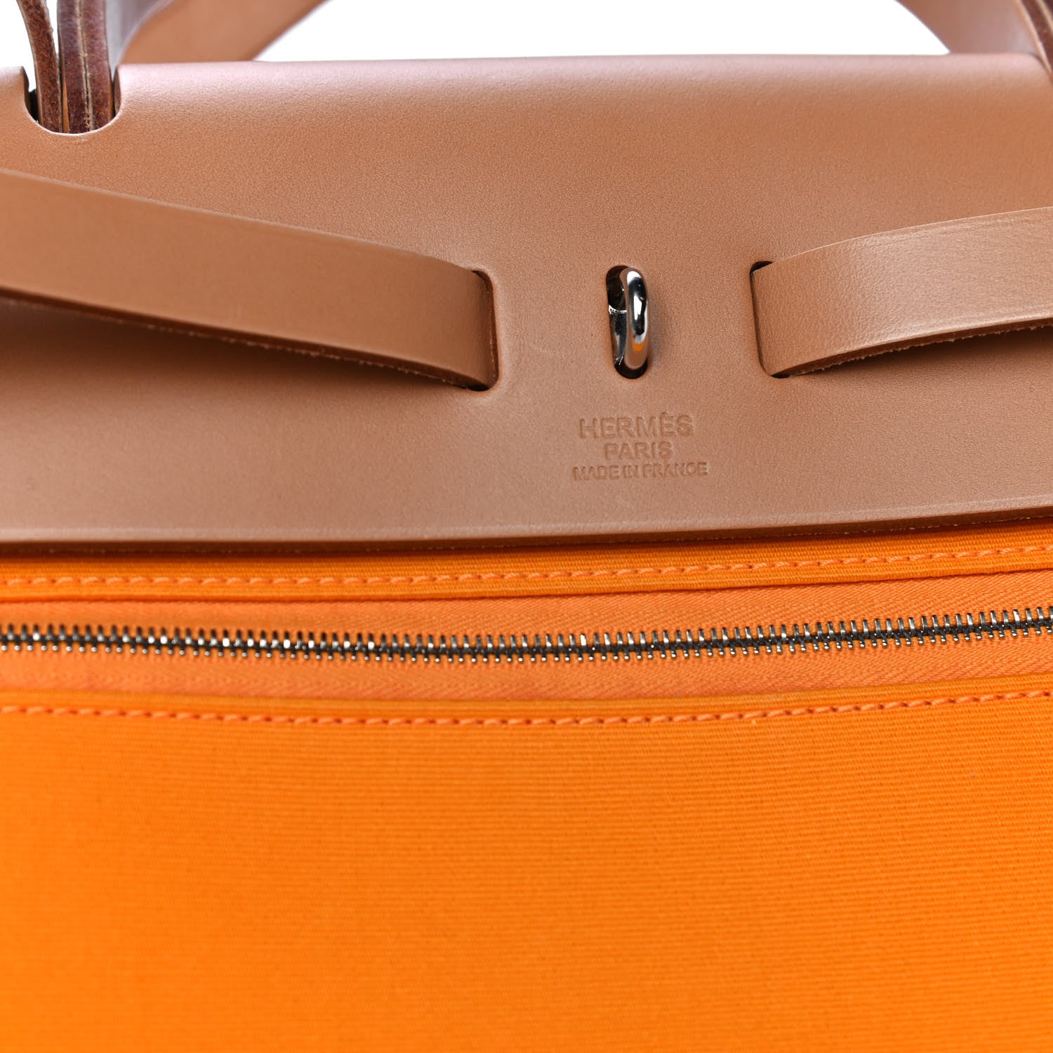 Hermes Vache Hunter Toile Herbag Zip 31 PM Jaune D'or 6 of 16