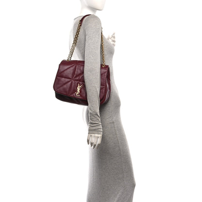 Saint Laurent Lambskin Matelasse Monogram Medium Jamie 4.3 New Dark Bordeaux 2 of 10