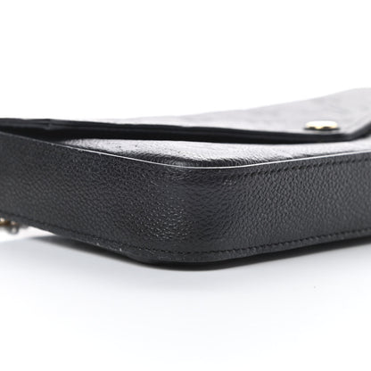 Louis Vuitton Empreinte Pochette Felicie Chain Wallet Black 12 of 19