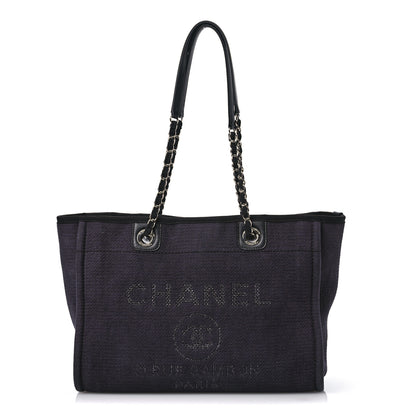 Chanel Mixed Fibers Small Deauville Tote Black 1 of 12