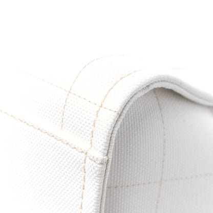 Chanel Cotton Large Deauville Tote White 12 of 13