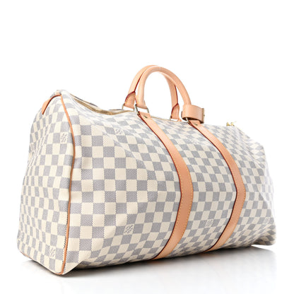 Louis Vuitton Damier Azur Keepall 50 2 of 4
