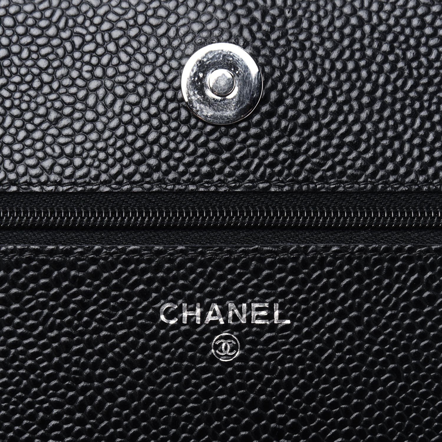 Chanel Caviar Quilted Wallet On Chain WOC Black 5 of 14