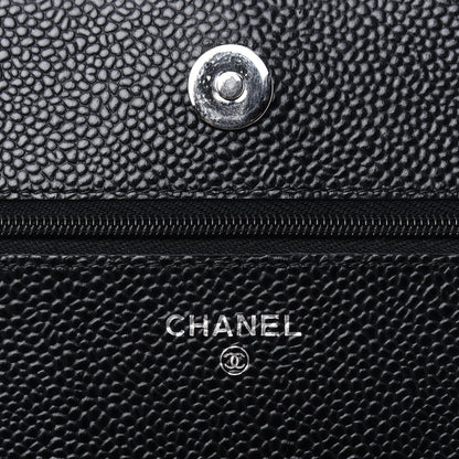 Chanel Caviar Quilted Wallet On Chain WOC Black 5 of 14