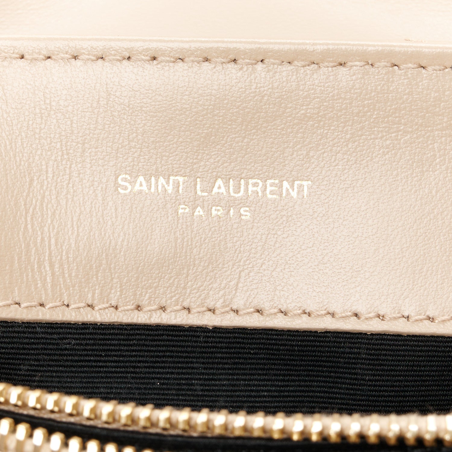 Saint Laurent Calfskin Y Quilted Monogram Small Loulou Chain Satchel Dark Beige 6 of 11