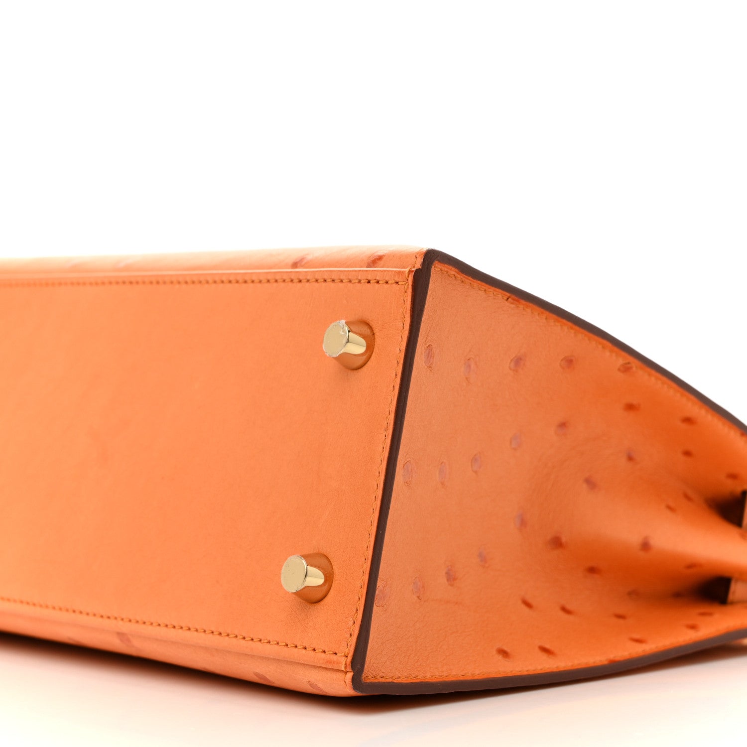 Hermes Ostrich Kelly Sellier 25 Abricot 10 of 12