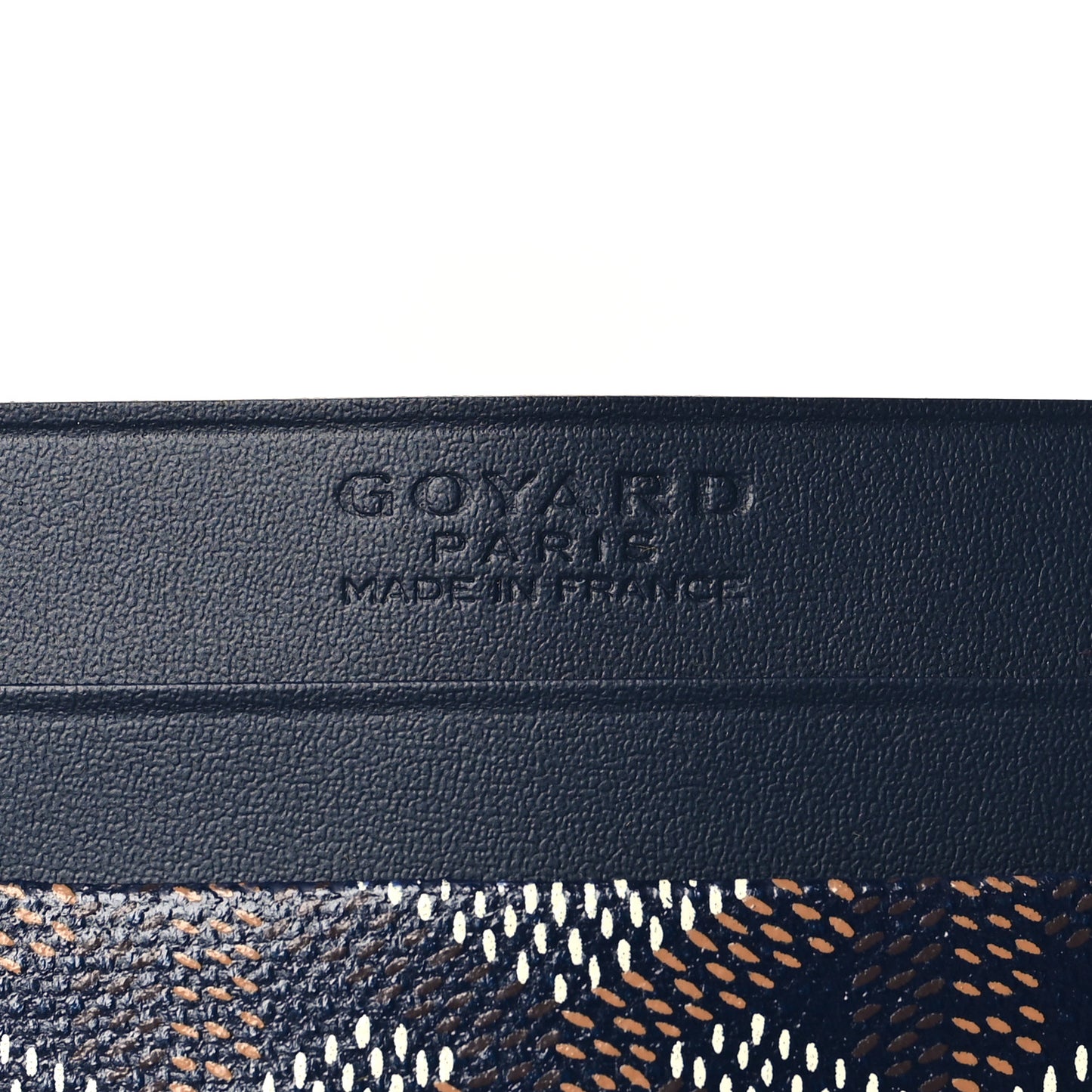 Goyardine Saint Sulpice Card Holder Navy