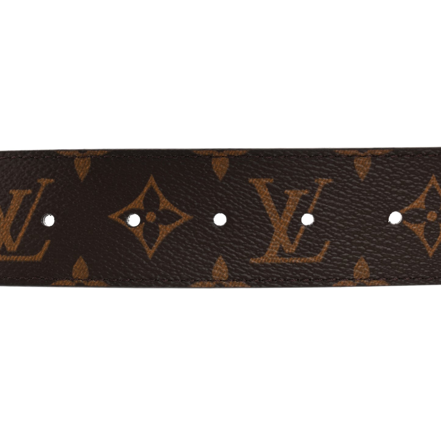 Calfskin Monogram 40mm LV Initiales Reversible Belt 95 38 Brown