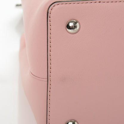 Fendi Vitello Dolce Century Petite 2Jours Tote Bubblegum Lilla Oliva 6 of 8