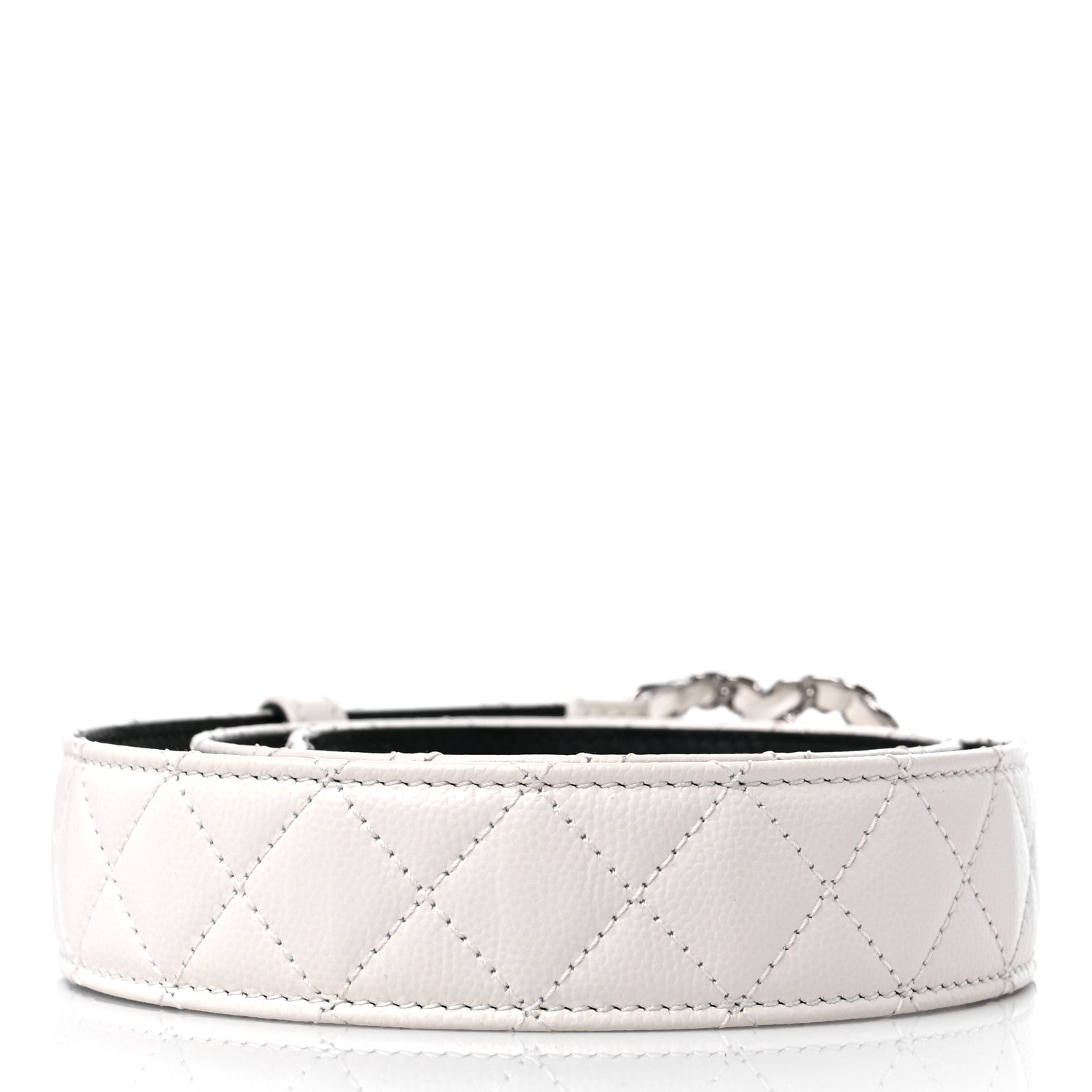 Chanel Caviar Quilted CC Chain Belt 80 32 White 2 of 6