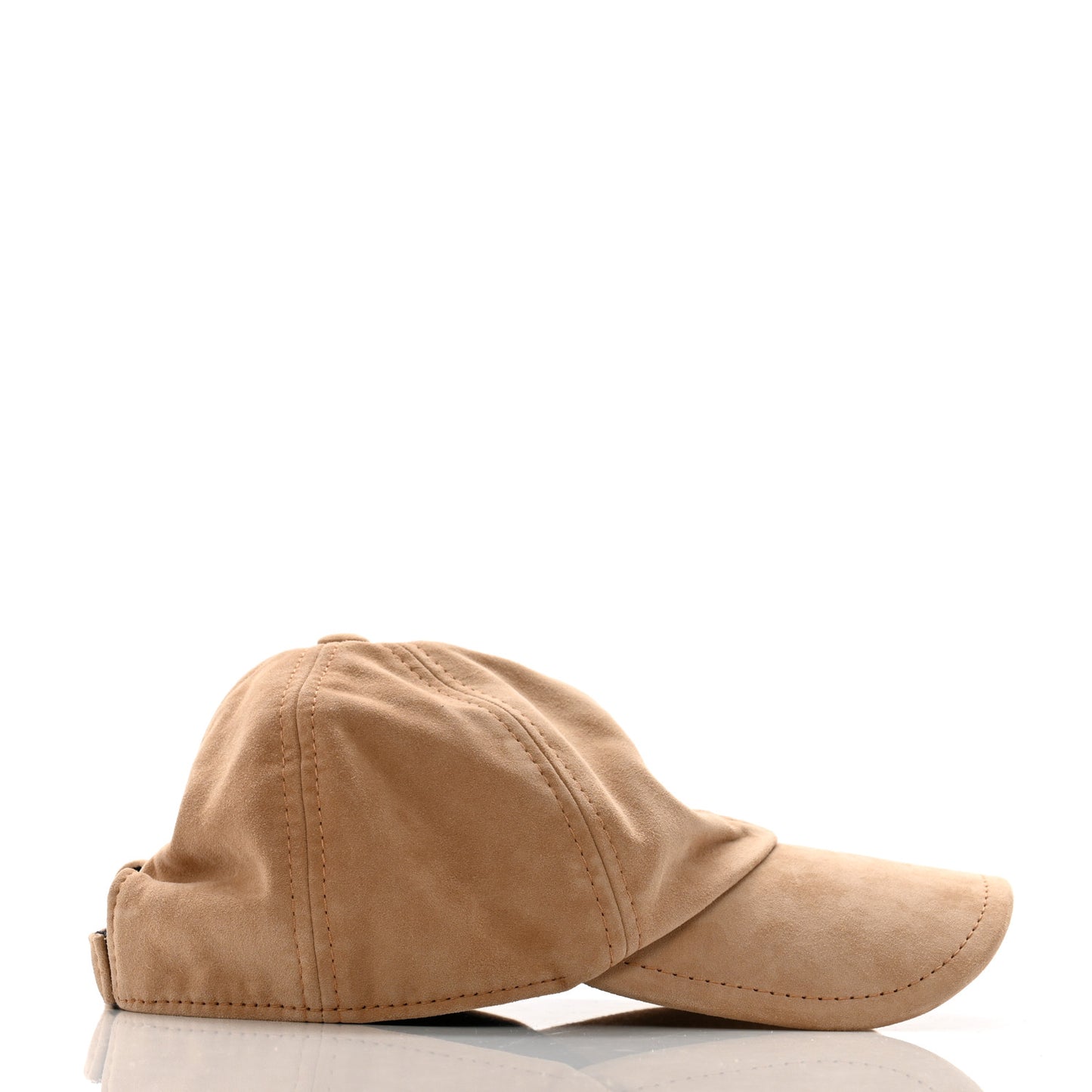 Suede Goatskin CC Cap Hat Beige