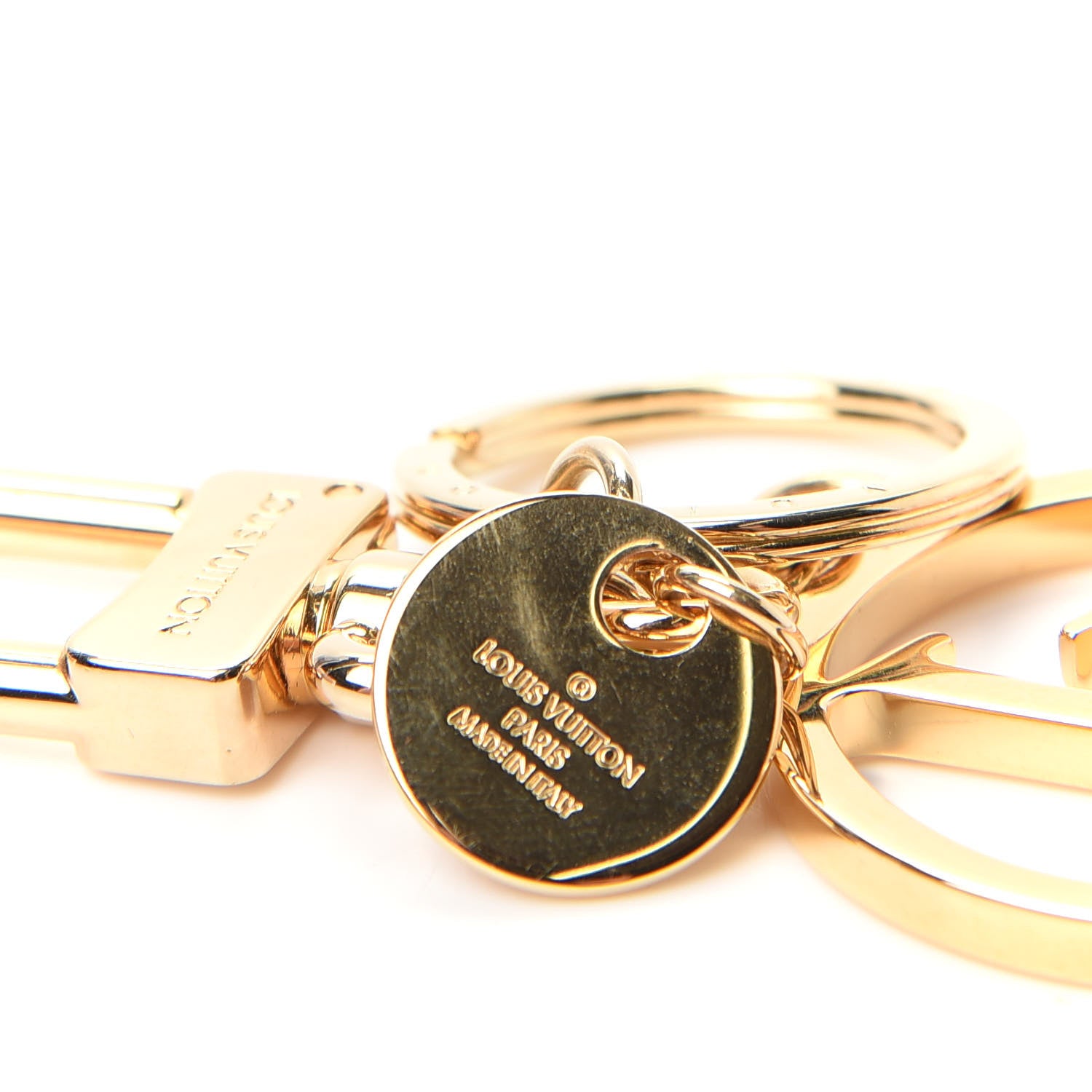 Louis Vuitton LV Circle Bag Charm Key Holder Gold 3 of 3