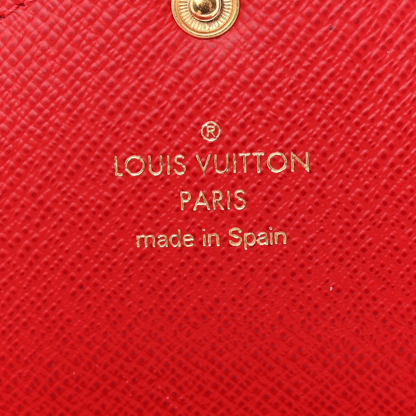 Damier Ebene Josephine Wallet Red