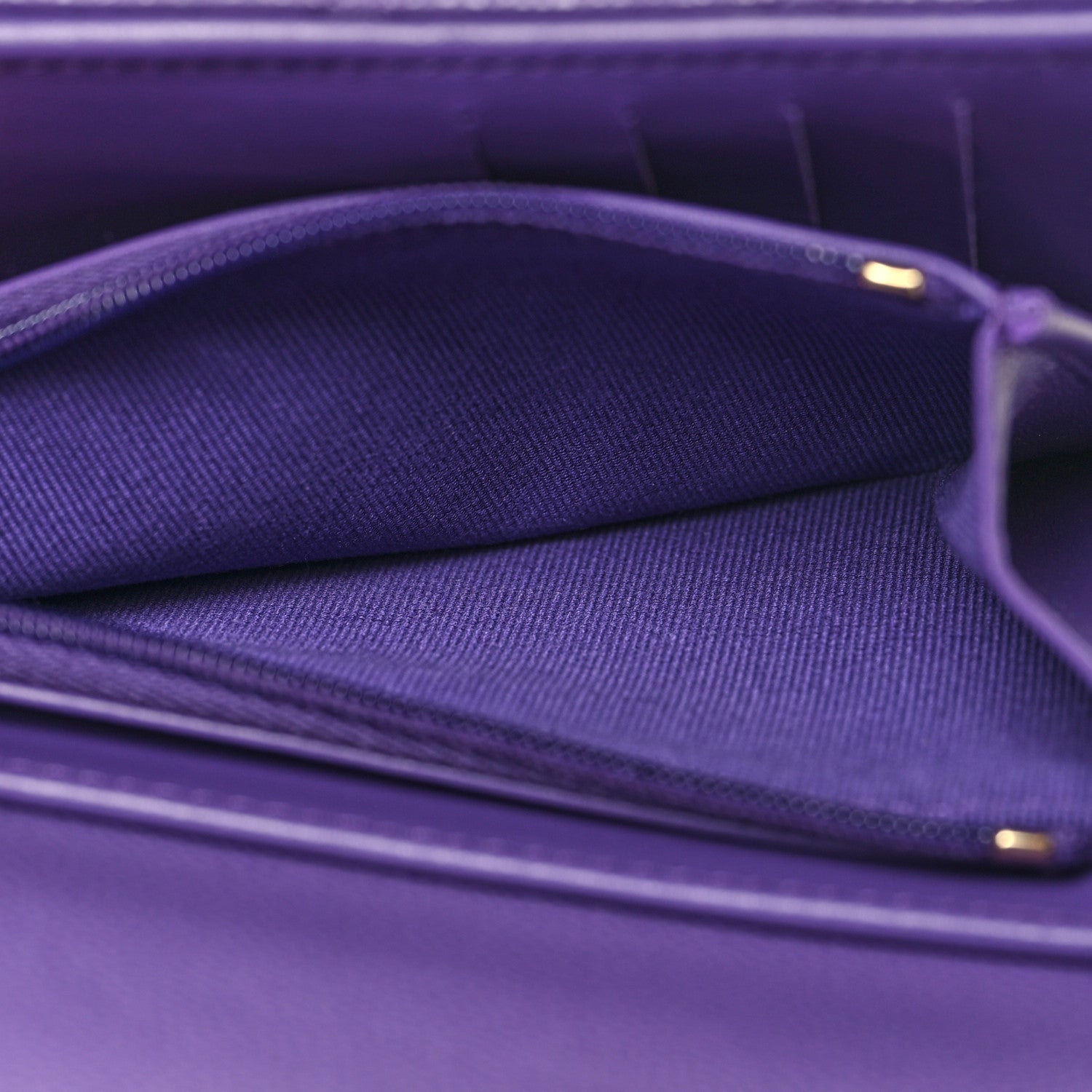 Chanel Caviar Quilted Medium Flap Wallet Purple 6 of 11