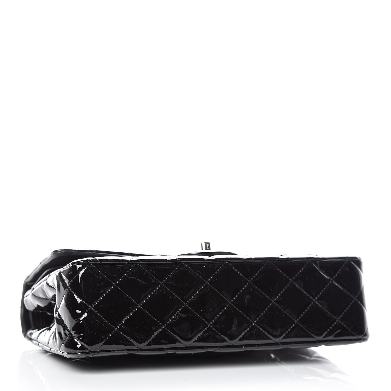Chanel Patent Quilted Medium Double Flap Black 4 of 11
