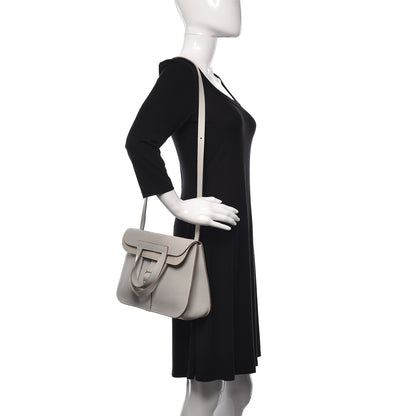 Hermes Taurillon Clemence Halzan 31 Gris Perle 2 of 17