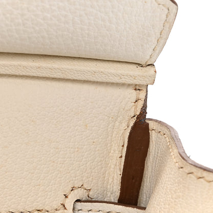 Hermes Taurillon Clemence Eclat Birkin 30 Mykonos White 14 of 19