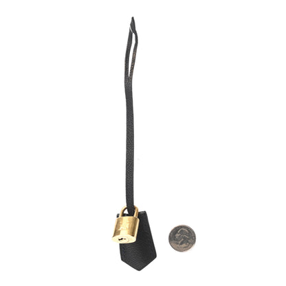 Louis Vuitton Calfskin Clochette Key Bell Holder and Lock Set Marine 2 of 3