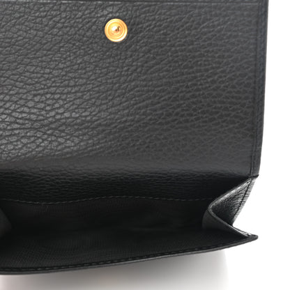 Gucci Dollar Calfskin Double G French Flap Wallet Black 6 of 10