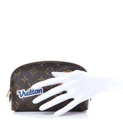 Louis Vuitton Monogram Patches Cosmetic Pouch PM 2 of 8