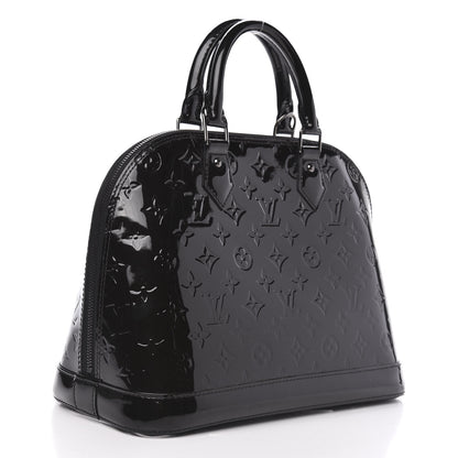 Louis Vuitton Vernis Alma PM Noir Magnetique 3 of 12