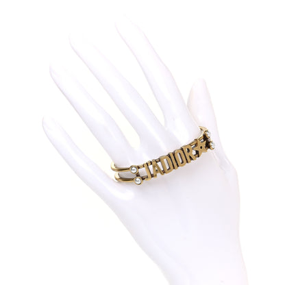 Christian Dior Metal Pearl J'Adior Bracelet Cuff Gold 2 of 5