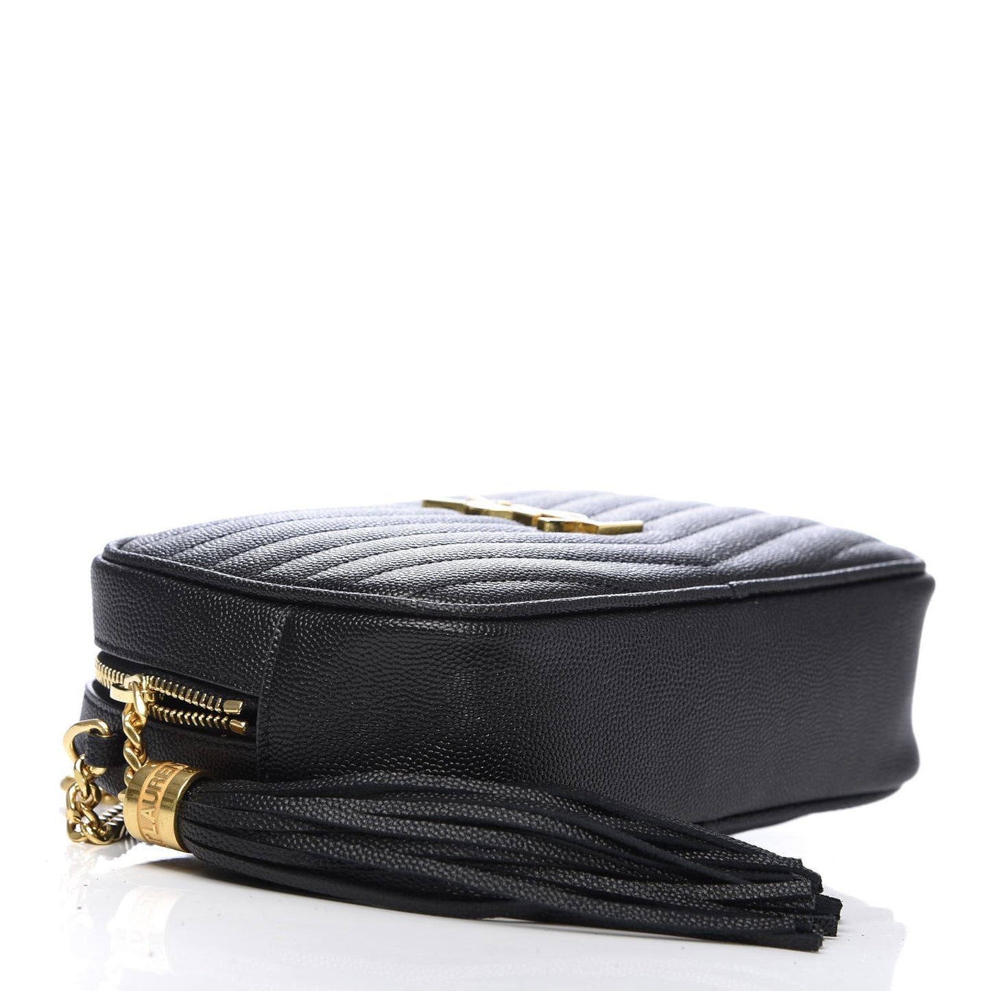 Grain De Poudre Matelasse Monogram Mini Lou Camera Bag Black