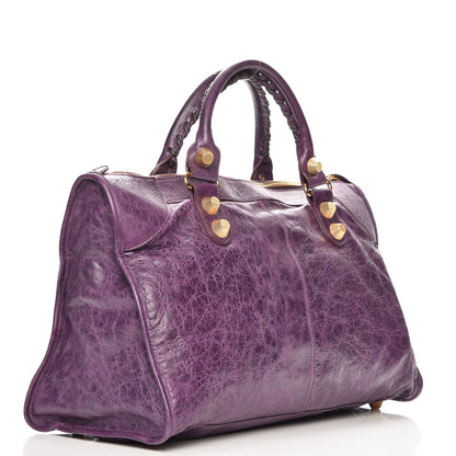 Balenciaga Agneau Giant 21 Gold Hardware Work Raisin 3 of 8
