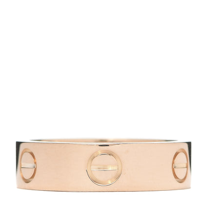 Cartier 18K Pink Gold 5.5mm LOVE Ring 55 7.25 1 of 4