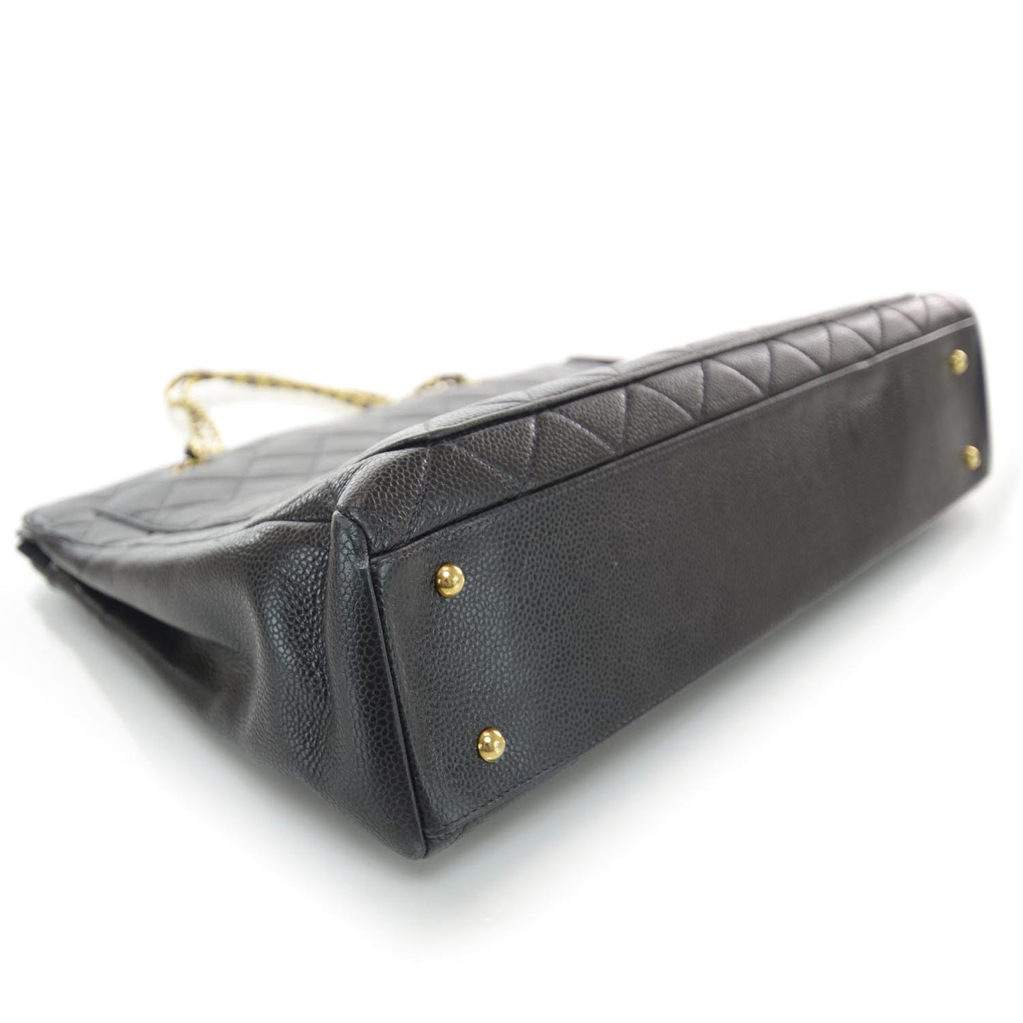 Caviar Quilted CC Shoulder Bag Black