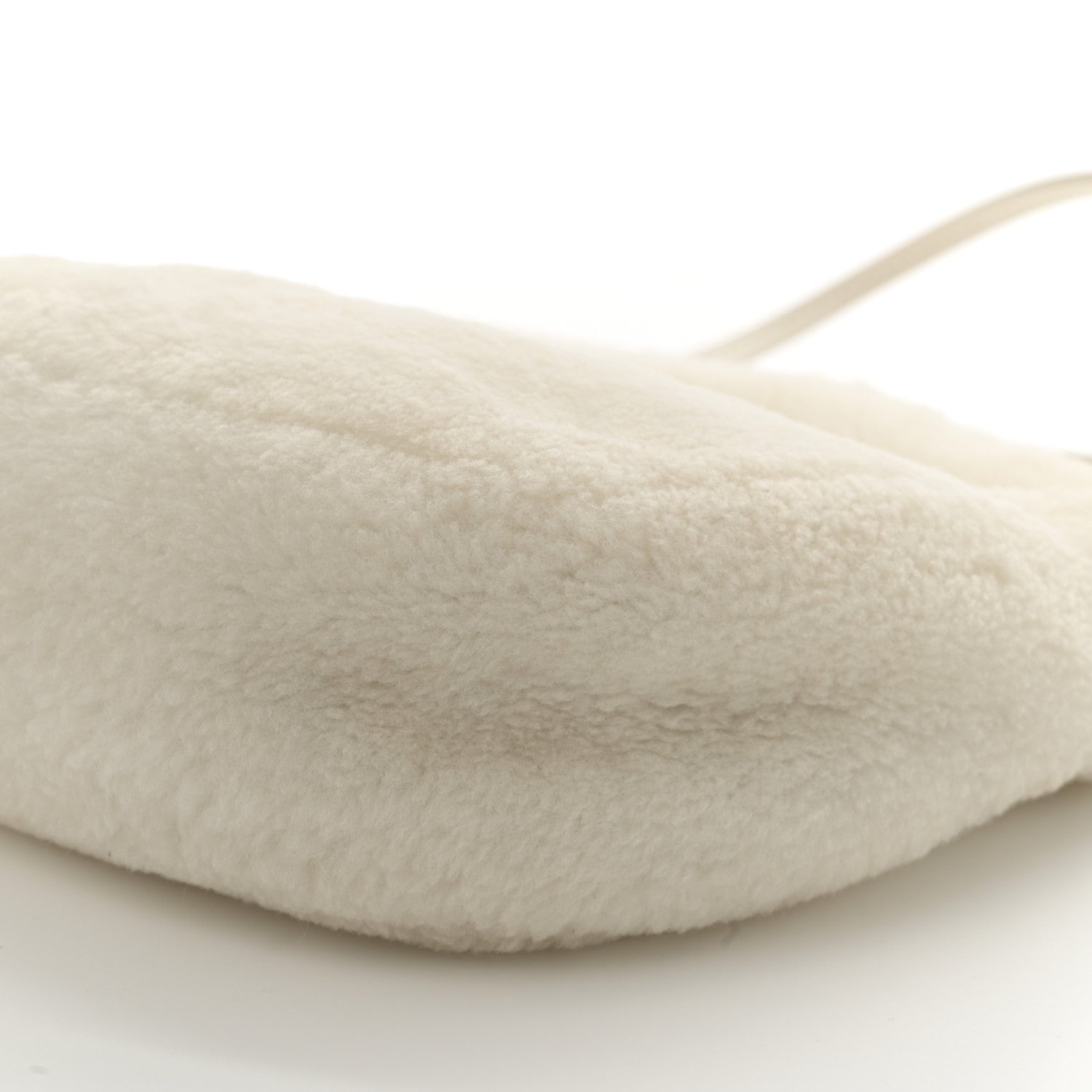 Miu Miu Montone Shearling Small Wander Hobo White 10 of 12