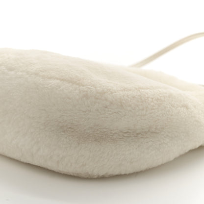 Miu Miu Montone Shearling Small Wander Hobo White 10 of 12