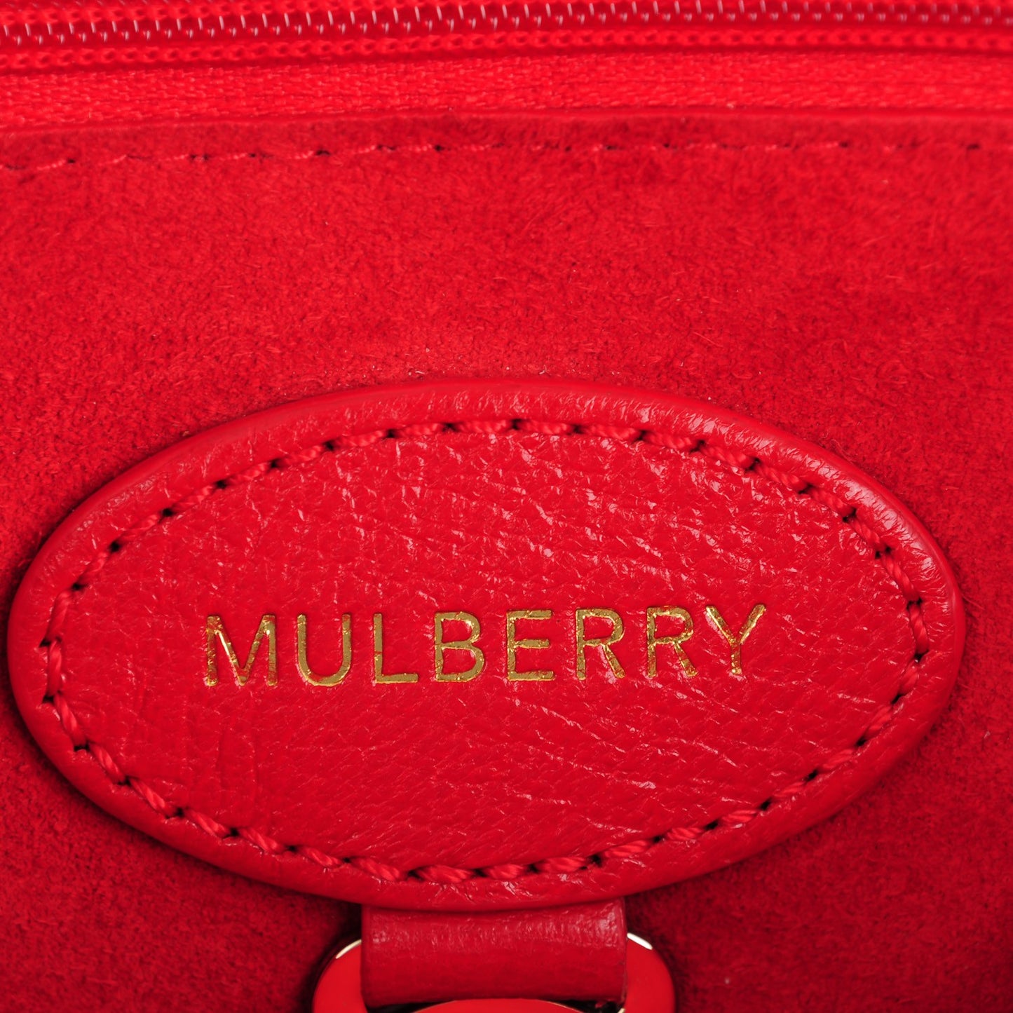Small Classic Grain Calfskin Small Lily Flap Fiery Red